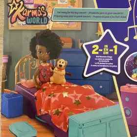 84805563 KARMAS WORLD Transforming Musical Star Playset Bed