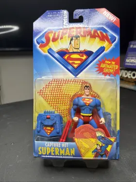 076281629285 KENNER Superman Action Figure Capture Net Shield
