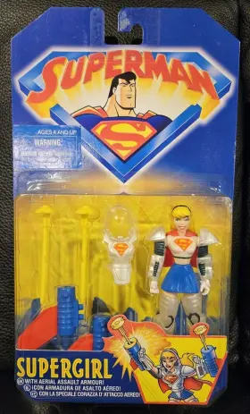 076281629810 KENNER Superman Animated Supergirl Action Figure