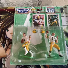 076281694412 KENNER Starting Lineup Nfl Bart Starr Brett Bay