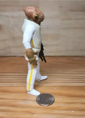 69686 KENNER Star Wars Potf Admiral Ackbar Power Force Figure #2