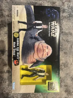 69742 KENNER Star Wars Power Force Jabba Hutt Han Solo