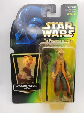 96905 KENNER Star Wars Saelt Marae Yak Power Force Card