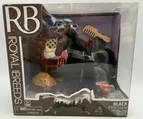 85100 LANARD Royal Friesian Horses Play Set Extras Toys