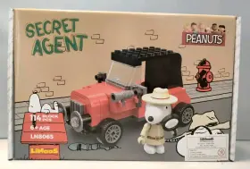 LN8065 LINOOS Peanuts Snoopy Secret Agent Blocks Set