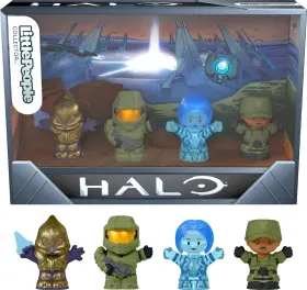 HWW59 LITTLE PEOPLE COLLECTOR Halo Video Game Set Fans