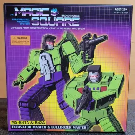MS-B42A MAGIC SQUARE Excavator Master Bulldozer Figure Set