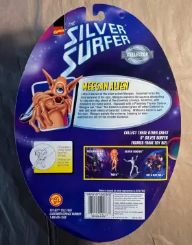 035112492733 MARVEL Surfer Toy Biz Meegan Alien Figure #2
