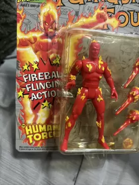 4837 MARVEL Human Torch Action Figure Heroes Toy Biz #2