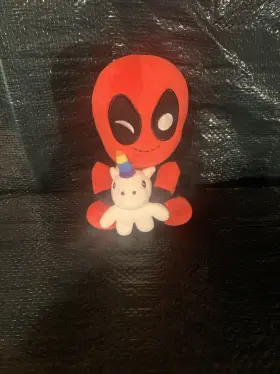 883975166007 MARVEL Phunny Deadpool Unicorn Kid Robot Toy