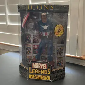 035112716167 MARVEL LEGENDS Captain Unmasked Icons Toy Biz