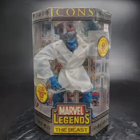 71701 MARVEL LEGENDS Icons Beast Figure Toy Biz Men Lab Coat