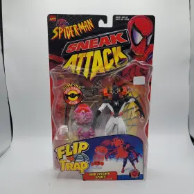035112472858 MARVEL TOYS Toy Biz Sneak Attack Trap Web Spidey