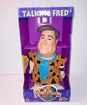 11754 MATTEL Flintstones Cuddly Fred Doll Head Box