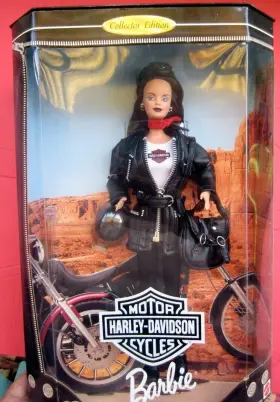 887961229462 MATTEL Barbie Doll Brunette Harley-davidson #3