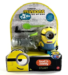 GMF04 MATTEL Minions Rise Gru Loud Rowdy Stuart Toy Talking