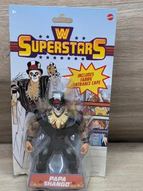 HDM82 MATTEL Wwe Superstars Papa Shango Action Figure Card