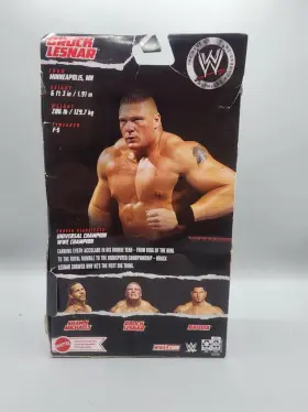 HHR78 MATTEL Wwelite Wwf Wcw Brock Lesnar Figure Box Demage #2