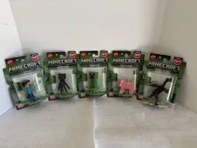 HJF83 MATTEL Minecraft Mini Figure Set Steve Ender Dragon