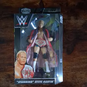 HKN84 MATTEL Stunning Steve Austin Wwe Elite Figure Tv Title