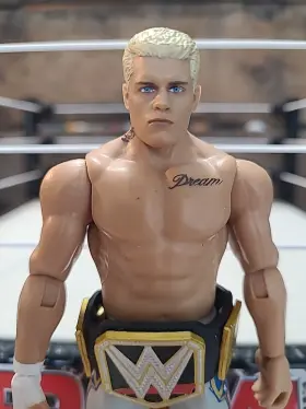 HKN85 MATTEL Wwe Action Figure Cody Rhodes Dream Tattoo Belt