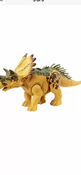 HLP19 MATTEL Jurassic Wild Roar Dino Trackers Regaliceratops #2