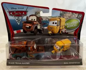 V2841 MATTEL Disney Pixar Race Team Mater Sal Machiani Pack
