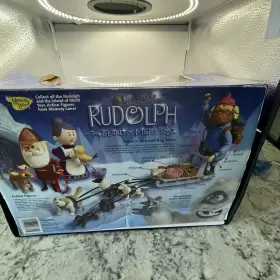 7656160 MEMORY LANE Rudolph Reindeer Yukons Sled Dog Team #3