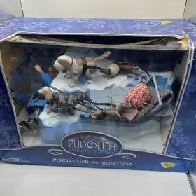 7656160 MEMORY LANE Rudolph Reindeer Yukons Sled Dog Team
