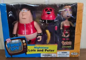 696198201062 MEZCO Family Guy Nightime Lois Peter Spencers
