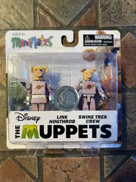 699788180952 MINIMATES Muppets Link Hogtrhrob Swine Trek Crew