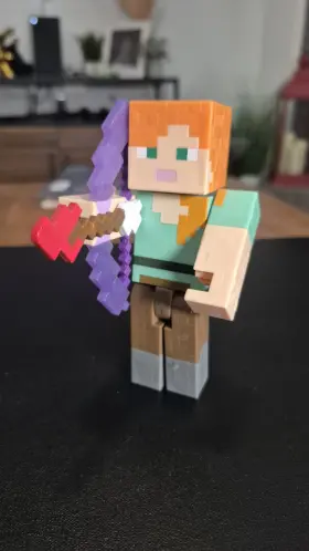 887961298079 MOJANG Minecraft Alex Flaming Arrow Action