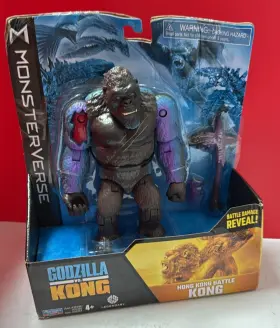 056379128977 MONSTERVERSE Godzilla Vs Kong Figure Hong Battle