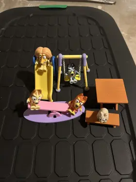 17136 MOOSE TOYS Bluey Deluxe Park Playset Figures Bingo Indy #3