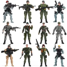 667673774678 MR.RIVER Army Men Swat Team Toy Soldiers Action