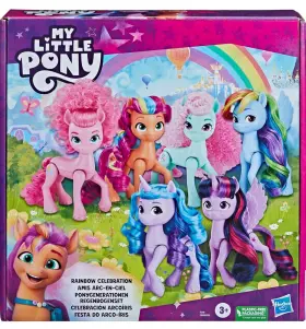 F6340 MY LITTLE PONY Dolls Rainbow Celebration Figure Set