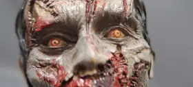 634482317327 NECA Walking Dear Eating Zombie Mini Bust Amc #3
