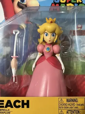 41870 NINTENDO Box Mario Princess Peach Umbrella Jakks Figure #2