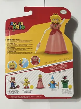 41870 NINTENDO Box Mario Princess Peach Umbrella Jakks Figure #3