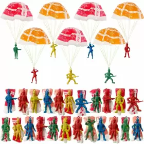 735133314020 OJYUDD Parachute Toy Mini Paratroopers Army