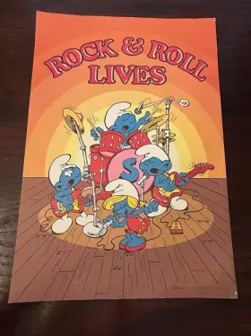 7624 PEYO Smurf Roll Poster Wallace Berrie
