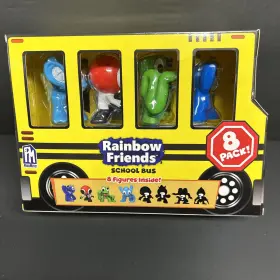 810087214456 PHAT MOJO Rainbow Friends School Bus Pack Figure