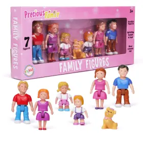 786138703937 PLAYKIDZ Family Figures Set Toy People Dollhouse