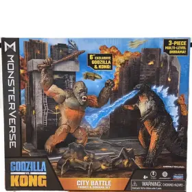 043377352990 PLAYMATES TOYS Monsterverse Godzilla Vs Kong Set