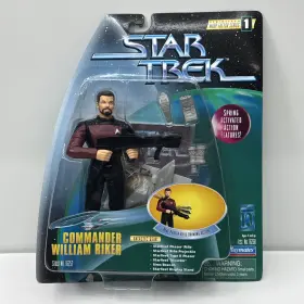 16252 PLAYMATES TOYS Star Trek Action Riker Warp Factor