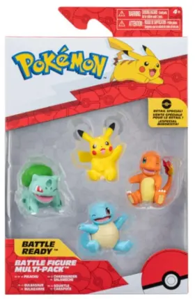 PKW2977 POKEMON Figure Pikachu Bulbasaur Charmander Squirtle