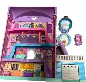 HHX75 POLLY POCKET Pajama Sleepover Adventure House Playset #2