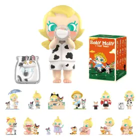 1241126077 POP MART Baby Molly Tabby Figures Blind Box Random