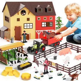 550-1K PUPU PIG Farm Animals Barn House Kids Tractor Toy