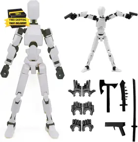 TITAN13 ROBOT ACTION FIGURE Lucky Printed Jointed Mov